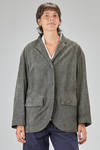 hip-lenght jacket, wide, in suede - BERGFABEL 