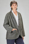hip-lenght jacket, wide, in suede - BERGFABEL 