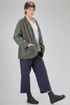 hip-lenght jacket, wide, in suede - BERGFABEL 