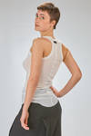 long tight tank top of mini-rib cotton and modal jersey - long tight tank top of cotton and modal jersey - ISABEL BENENATO 