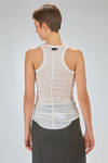 long tight tank top of mini-rib cotton and modal jersey - long tight tank top of cotton and modal jersey - ISABEL BENENATO 