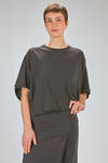 hip length t-shirt, wide, of lightweight cotton jersey - ISABEL BENENATO 