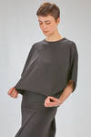 hip length t-shirt, wide, of lightweight cotton jersey - ISABEL BENENATO 