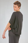 hip length t-shirt, wide, of lightweight cotton jersey - ISABEL BENENATO 