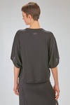 hip length t-shirt, wide, of lightweight cotton jersey - ISABEL BENENATO 