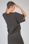 hip length t-shirt, wide, of lightweight cotton jersey - ISABEL BENENATO 