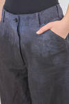 pantalone tipo jeans in denim di cotone organico e canapa tye-and-dye - ATELIER SUPPAN 