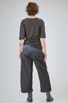 long and wide t-shirt of flamed overdyed linen and cotton jersey - ATELIER SUPPAN 