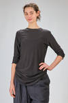 t-shirt lunga e morbida in jersey di seta e cotone - ALEKSANDR MANAMIS 