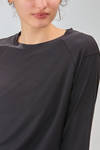 t-shirt lunga e morbida in jersey di seta e cotone - ALEKSANDR MANAMIS 