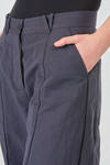 ancle length trousers, soft, in cotton and linen washed canvas - BERGFABEL 
