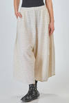 gonna/pantalone longuette, ampia, in maglia leggera di seta, lino e cotone - BOBOUTIC 