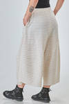 gonna/pantalone longuette, ampia, in maglia leggera di seta, lino e cotone - BOBOUTIC 