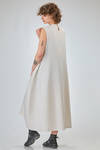 abito longuette, linea morbida e sfiancata, in maglia leggera di seta, lino e cotone - BOBOUTIC 