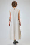 abito longuette, linea morbida e sfiancata, in maglia leggera di seta, lino e cotone - BOBOUTIC 