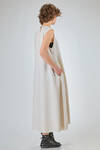 abito longuette, linea morbida e sfiancata, in maglia leggera di seta, lino e cotone - BOBOUTIC 