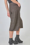 wide, short pants in a silk and cotton melange shantung-effect knit - BOBOUTIC 