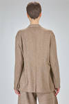 giacca lunga e morbida in maglia ad effetto shantung di seta e cotone melange - BOBOUTIC 