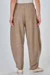 oversized trousers in a silk and cotton melange shantung-effect knit - BOBOUTIC 