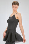 crop top, of recicled polyester and cupro knit with ribs - CFCL 