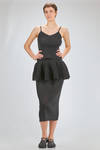 crop top, of recicled polyester and cupro knit with ribs - CFCL 
