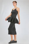 crop top, of recicled polyester and cupro knit with ribs - CFCL 