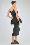 crop top, of recicled polyester and cupro knit with ribs - CFCL 