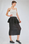 crop top, of recicled polyester and cupro knit with ribs - CFCL 