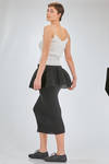 crop top, of recicled polyester and cupro knit with ribs - CFCL 