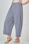 wide pants in light-weight vichy cotton - CINI 
