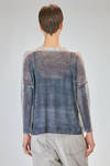 hip length knit, soft, in gauzed blended linen and polyamide knit - F CASHMERE 