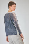 hip length knit, soft, in gauzed blended linen and polyamide knit - F CASHMERE 