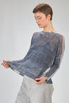 hip length knit, soft, in gauzed blended linen and polyamide knit - F CASHMERE 