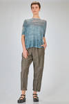 hip length knit, soft, in gauzed blended linen and polyamide knit - F CASHMERE 