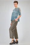 hip length knit, soft, in gauzed blended linen and polyamide knit - F CASHMERE 
