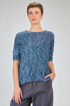 hip length knit, soft, blended linen and polyamide knit - F CASHMERE 