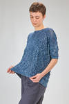 hip length knit, soft, blended linen and polyamide knit - F CASHMERE 