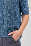 hip length knit, soft, blended linen and polyamide knit - F CASHMERE 