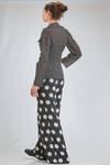 hip length jacket/shirt, slim fit, of polyester georgette with pois - JUNYA WATANABE 