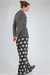 hip length jacket/shirt, slim fit, of polyester georgette with pois - JUNYA WATANABE 