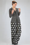 hip length jacket/shirt, slim fit, of polyester georgette with pois - JUNYA WATANABE 