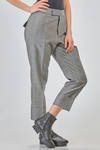 sigarette style trousers of wool and mohair canvas - SAPIO 