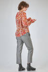 camicia al fianco, linea dritta, in chiffon di seta stampata - SAPIO 