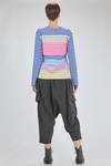 'classic Comme-Comme' t-shirt in cotton jersey with multicolour horizontal lines - COMME des GARÇONS - COMME des GARÇONS 