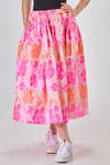 long and wide skirt of polyester and cupro jacquard - COMME des GARÇONS - COMME des GARÇONS 