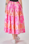 long and wide skirt of polyester and cupro jacquard - COMME des GARÇONS - COMME des GARÇONS 