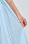 longuette dress, wide, of light washed cotton canvas - MANUELLE GUIBAL 