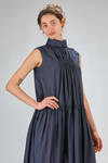 long and wide dress in lightweight washed cotton muslin - MARC LE BIHAN 