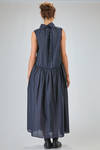 long and wide dress in lightweight washed cotton muslin - MARC LE BIHAN 