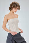 bustier a fascia in froissé di poliammide, seta ed elastan - MARC LE BIHAN 